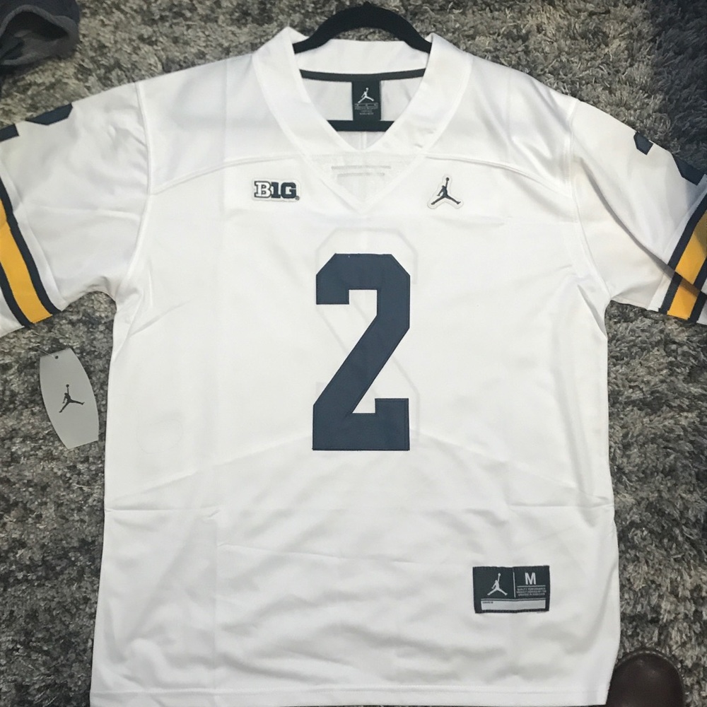Shea Patterson #2 White Michigan Jersey